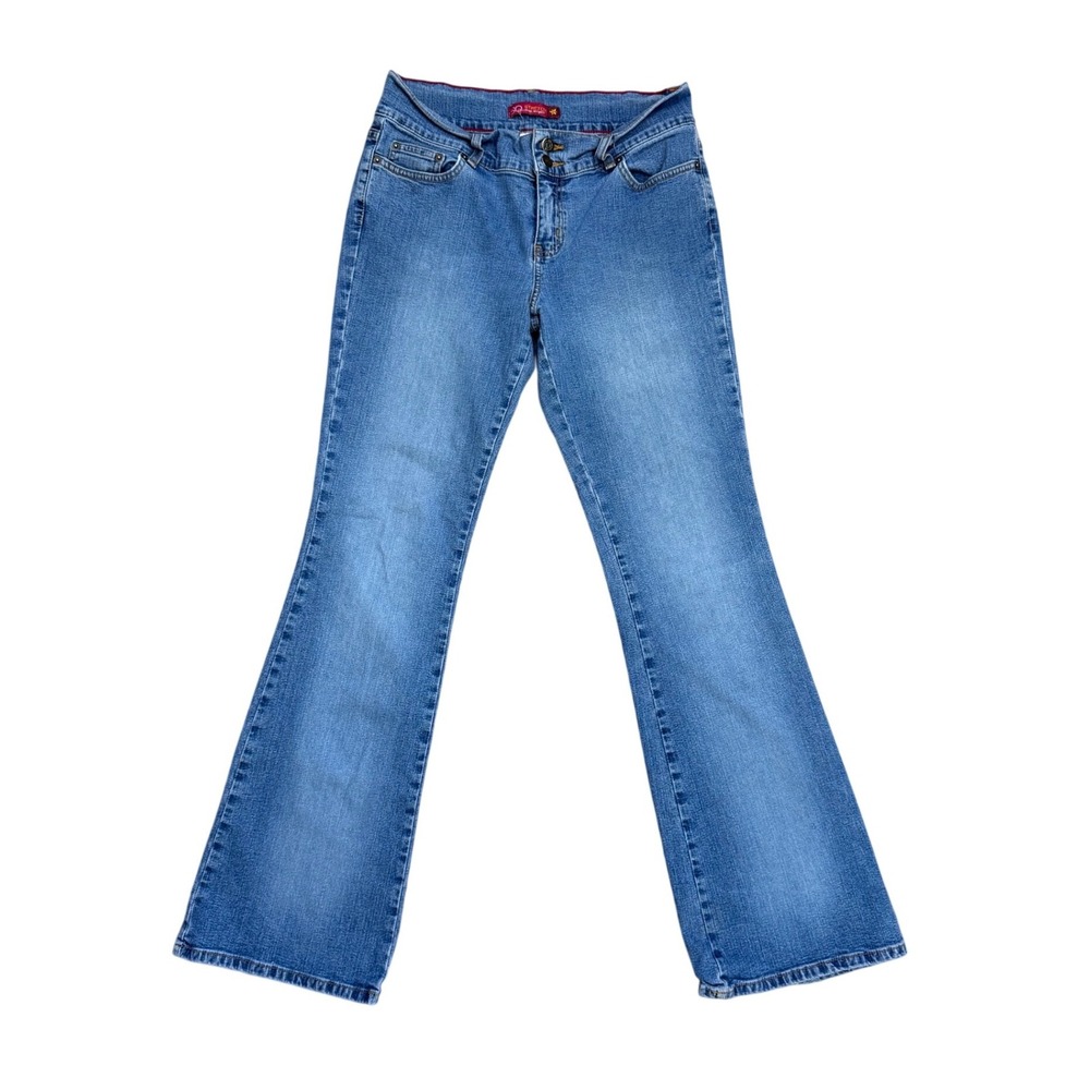 Vintage Low Rise Bootcut Jeans Medium Wash Y2K Denim Tall‎ western